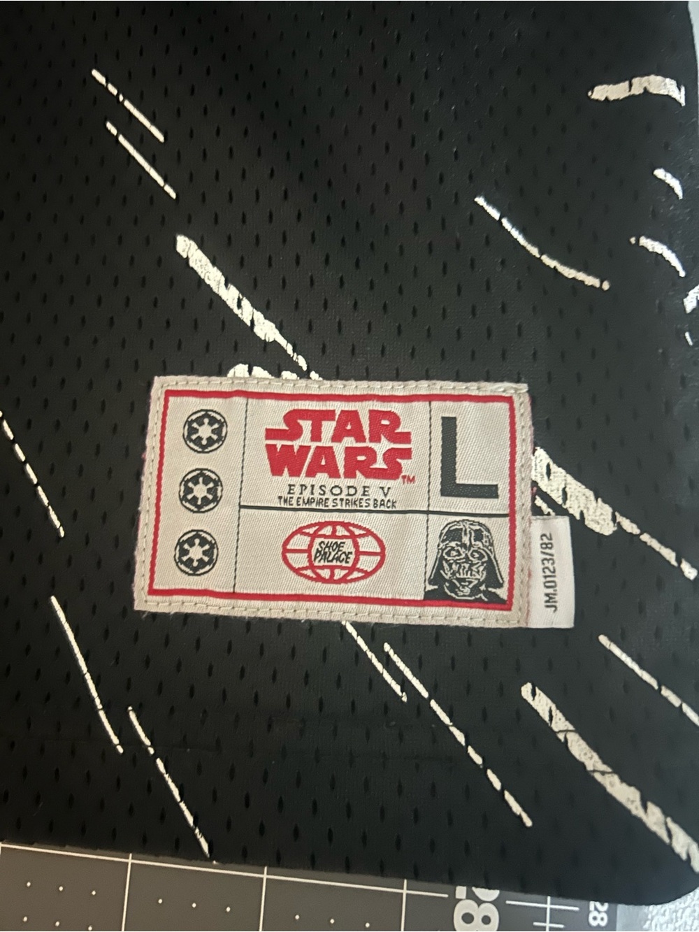 Star Wars Black Graphic Short Sleeve Jersey with White Burst Print - Picture 2 of 9